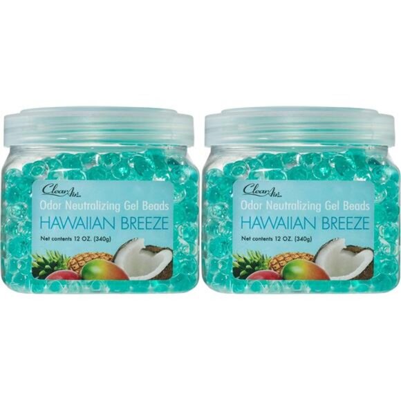 Clear Air Odor Eliminator Gel Beads12 oz, Pack of 2 Air Freshener Essential Oils - Picture 1 of 7